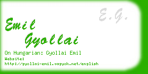 emil gyollai business card